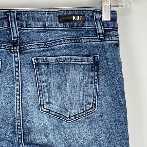 Kut from the Kloth Womens Petite Catherine Boyfriend Jeans Distressed size 0P - Picture 7 of 11